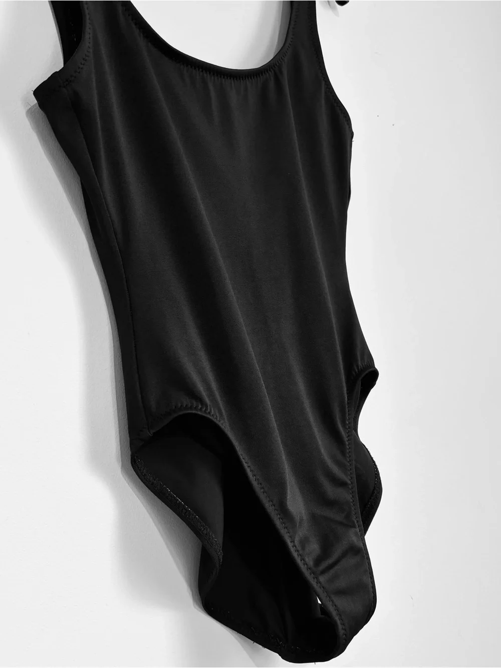 J. Crew Vintage made in USA black scoop neck low back sleeveless tank bodysuit 6